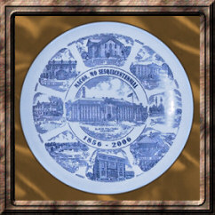 Click for Close Up of The Macon MO 150th Commemorative Plate Souvenir