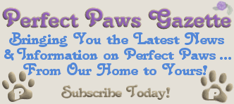 Subscribe to the Perfect Paws Gazette!